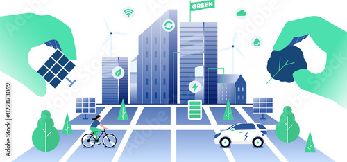Smart Sustainable Cities clipart