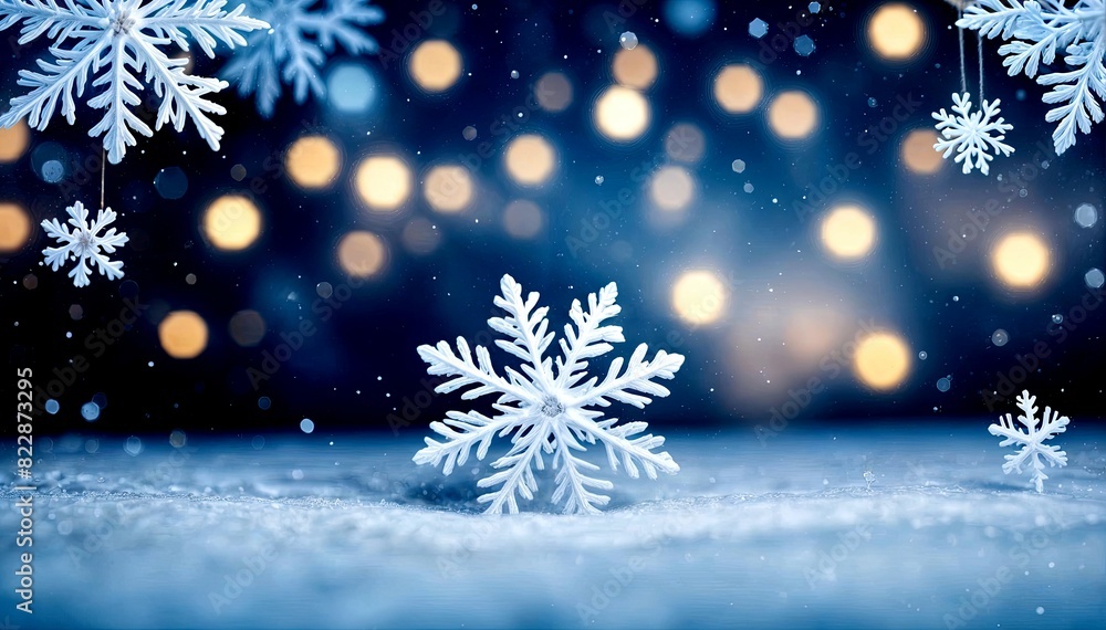 Snowy Winter Sky- Large White Snowflakes Snowy Winter Sky- Large White Snowflakes