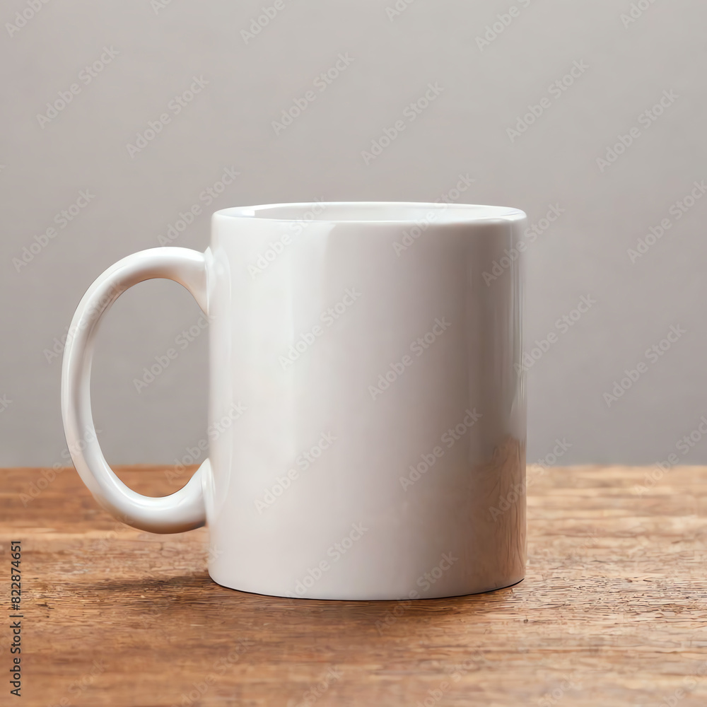 blank mug mockup on wooden table blank mug mockup on wooden table