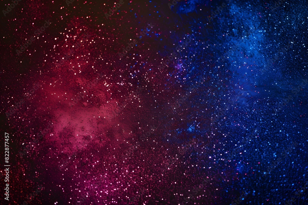 Fototapeta premium Abstract Glitter Light Background in Red, Blue, and Purple