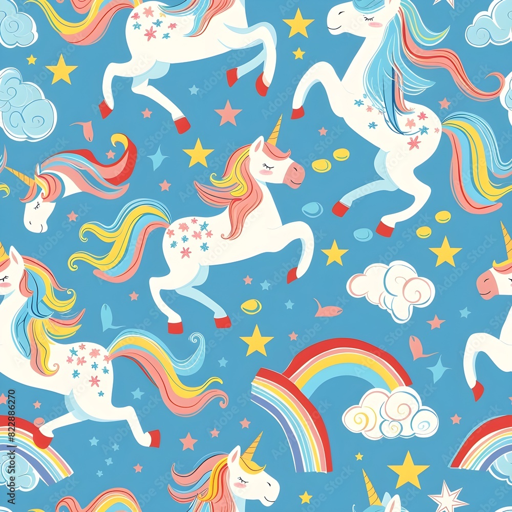 seamless pattern with unicorn seamless pattern with unicorn