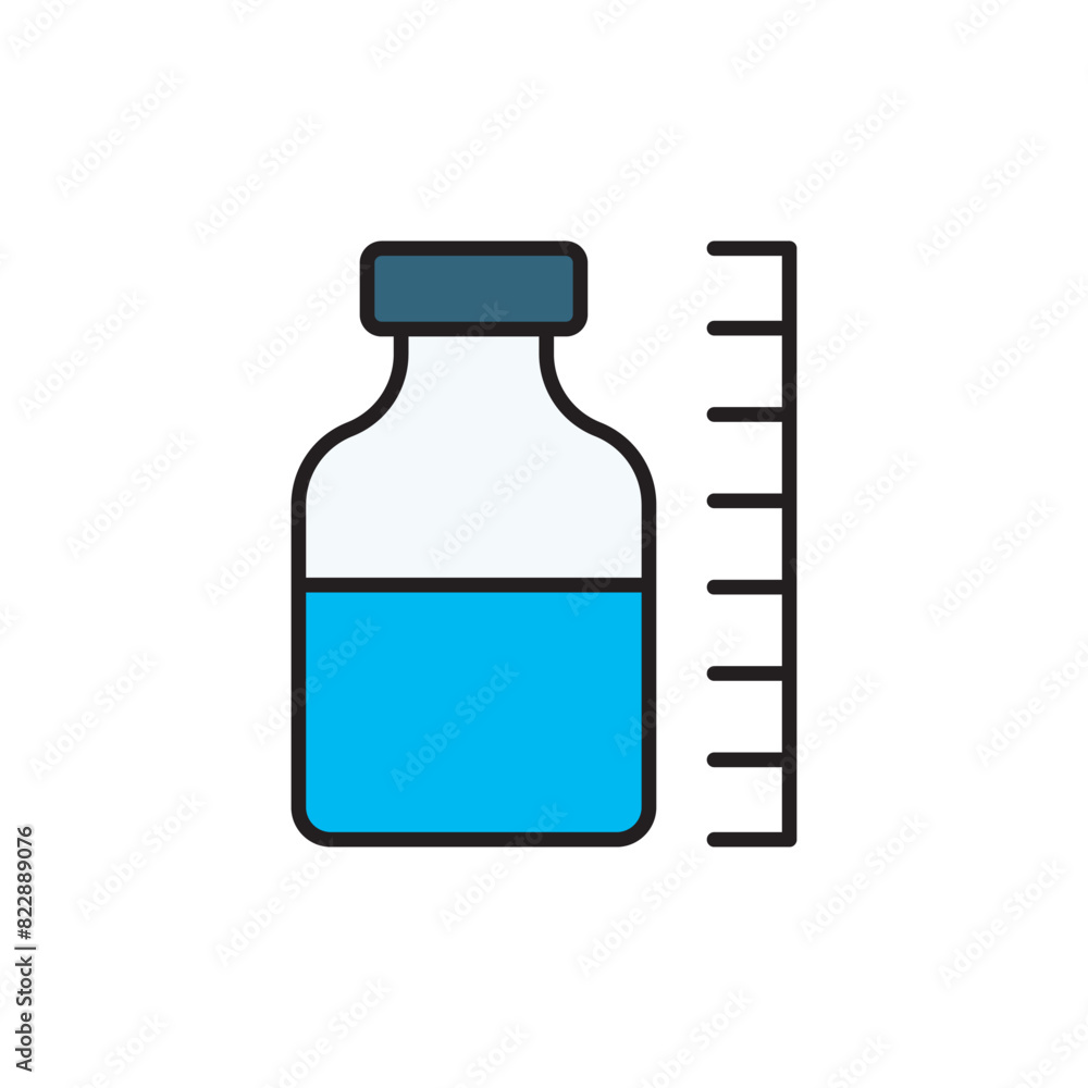 Ink Level icon design with white background stock illustration Ink Level icon design with white background stock illustration