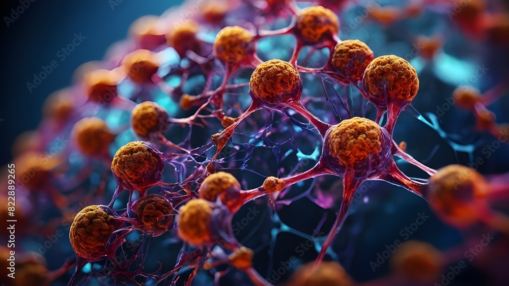 A microscopic view of the Zika virus, with its distinct spherical shape and intricate web of genetic material, rendered in a vibrant and eye-catching color palette. A microscopic view of the Zika virus, with its distinct spherical shape and intricate web of genetic material, rendered in a vibrant and eye-catching color palette.