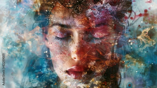 A digital print series exploring different archetypes of femininity from the fierce warrior to the nurturing healer showcasing the multifaceted nature of feminine energy.