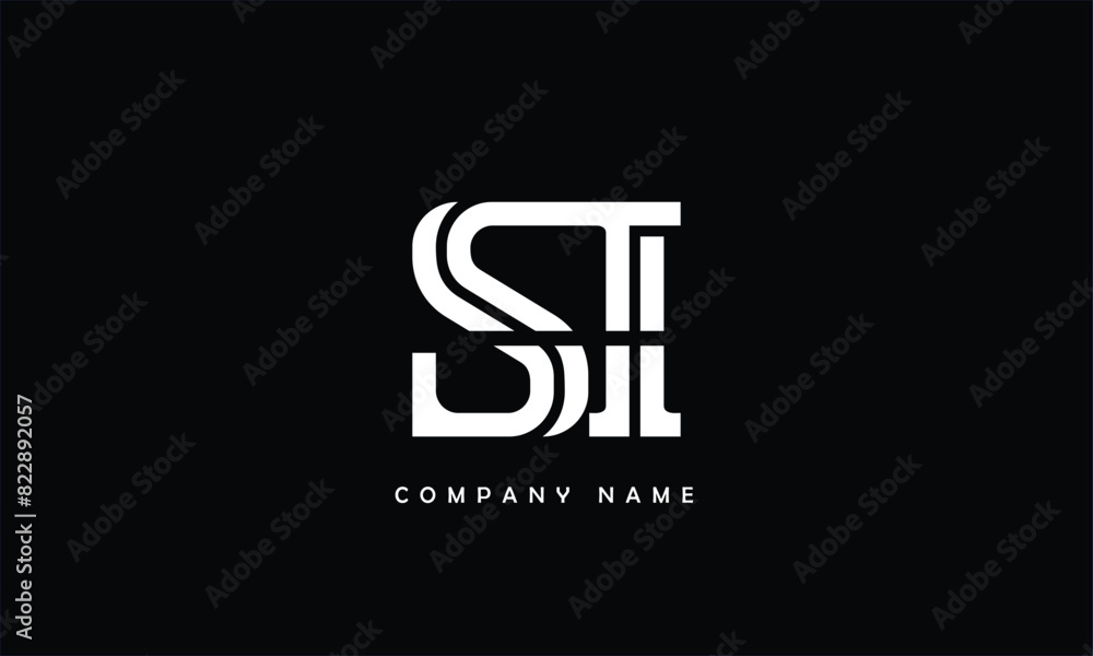 SI, IS, S, I Abstract Letters Logo Monogram SI, IS, S, I Abstract Letters Logo Monogram