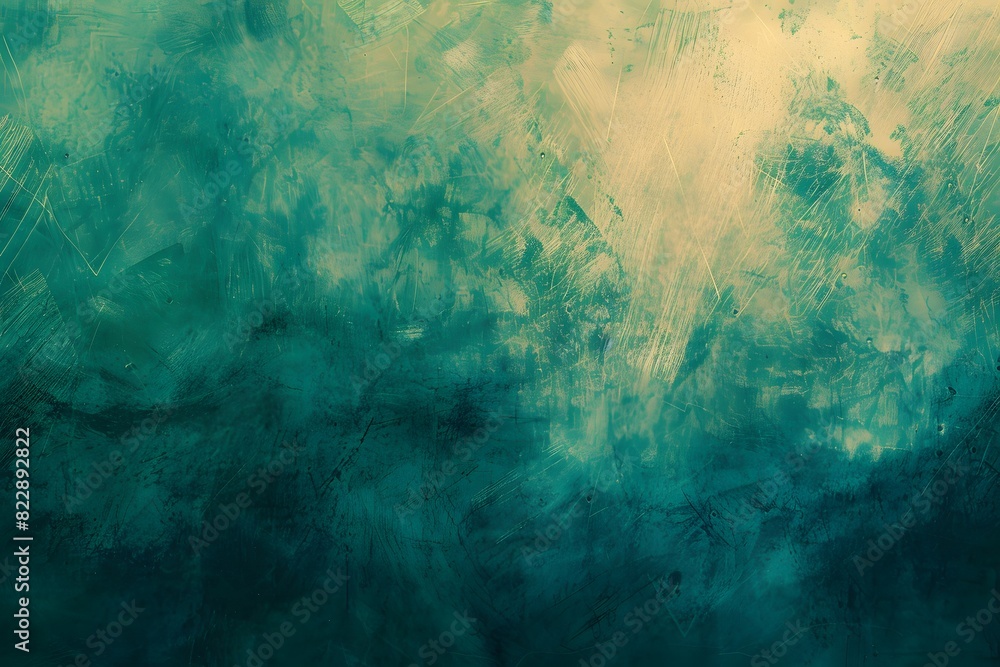 Abstract Grunge Background with Green and Blue Color Palette Abstract Grunge Background with Green and Blue Color Palette