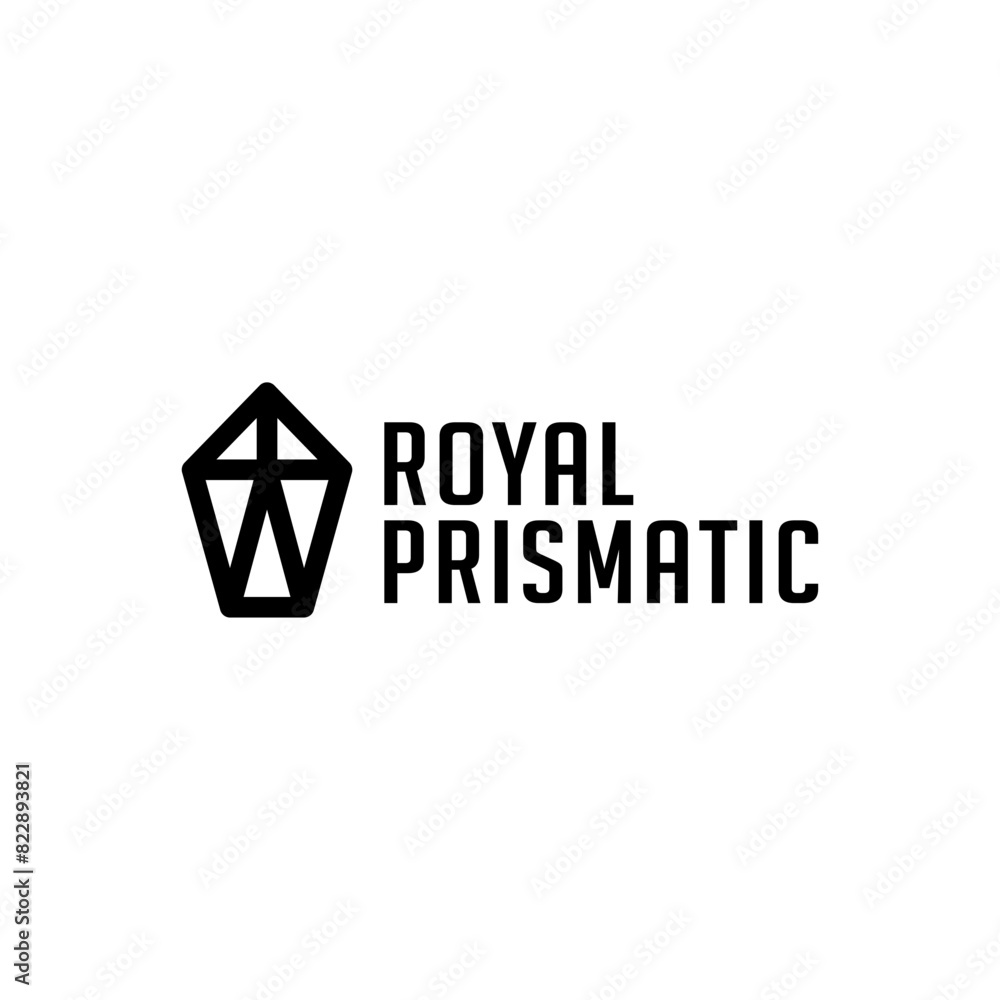 Line prism logo vector illustration Line prism logo vector illustration