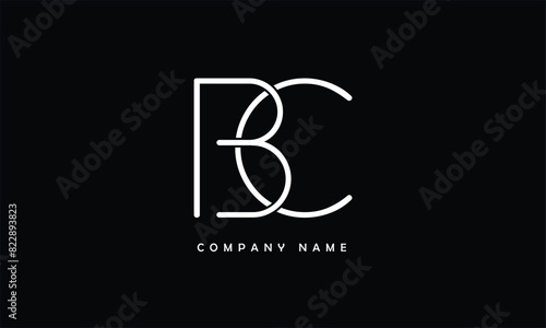 BC, CB, B, C Abstract Letters Logo Monogram
