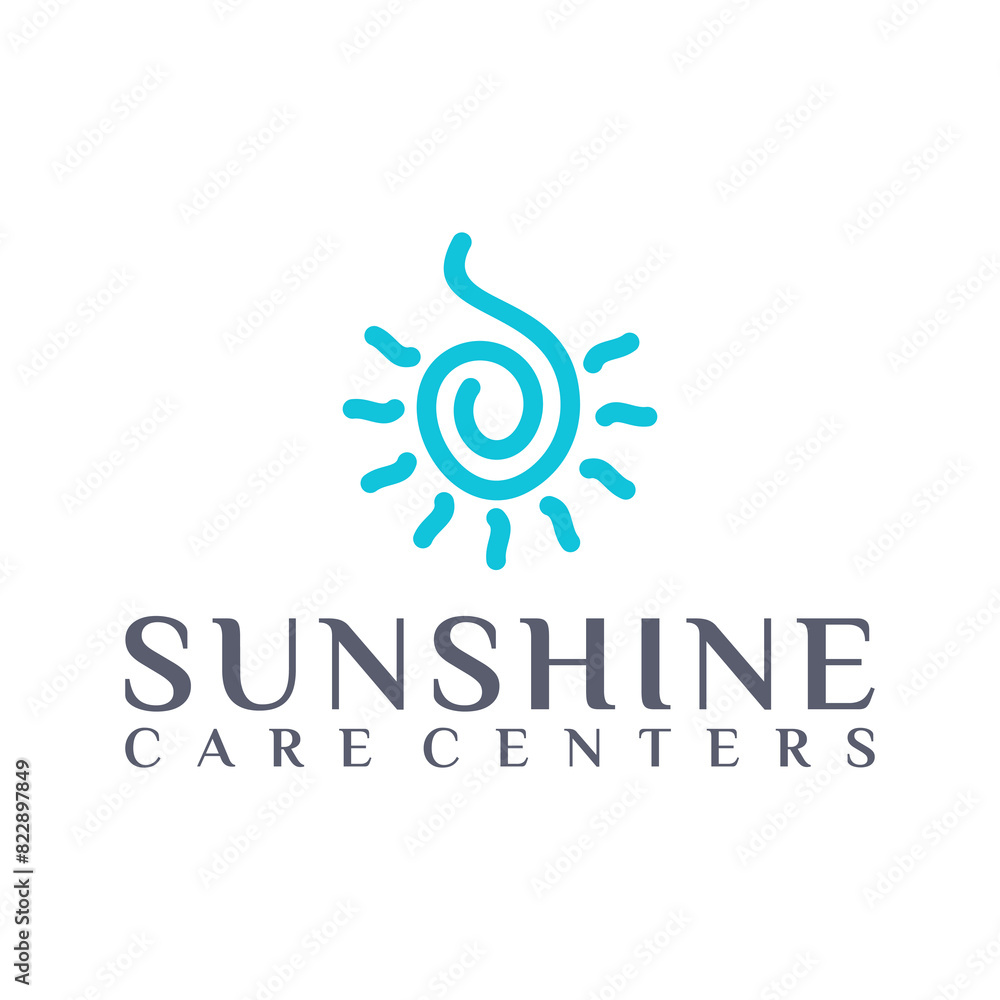 Abstract Sun logo vector illustration Abstract Sun logo vector illustration