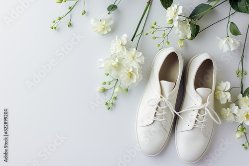 shoes and flowers photo
