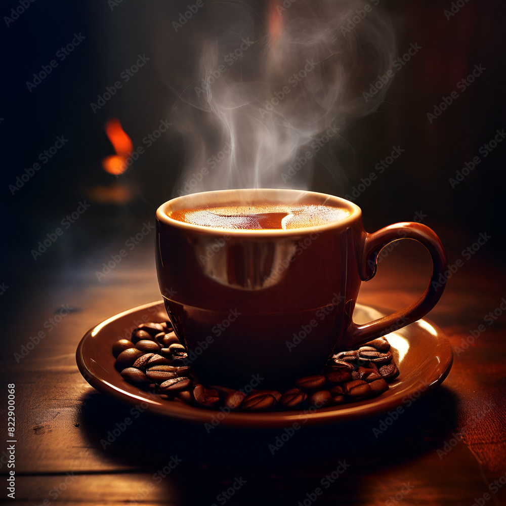 Fototapeta premium cup of black Coffee 