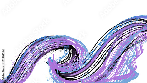Abstract blue swirl and wave patterns for backgrounds or design elements