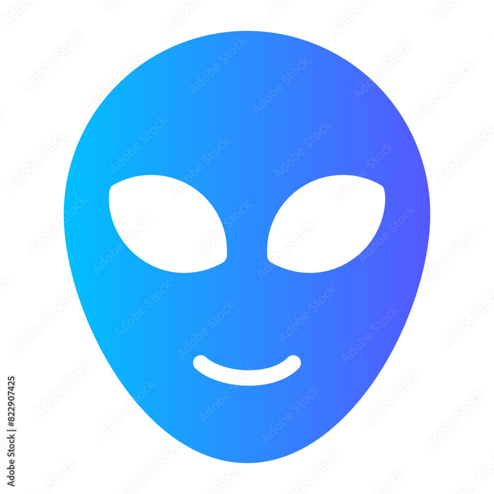 alien gradient icon alien gradient icon