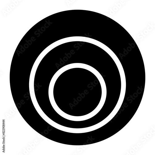 doppler effect glyph icon