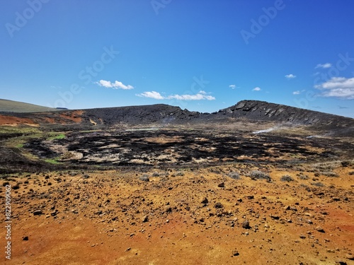 incendio volcan rano raraku photo