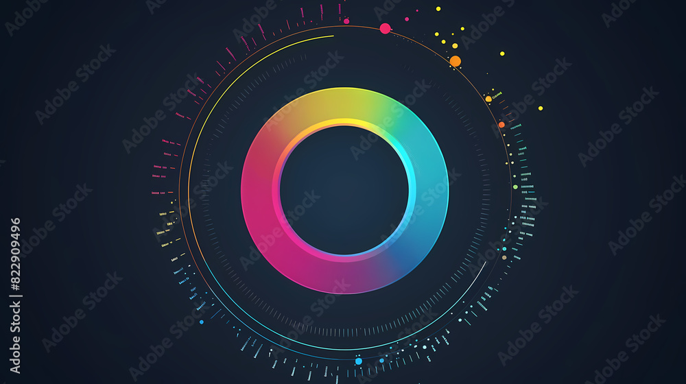 Circle chart design template for creating vector image Circle chart design template for creating vector image