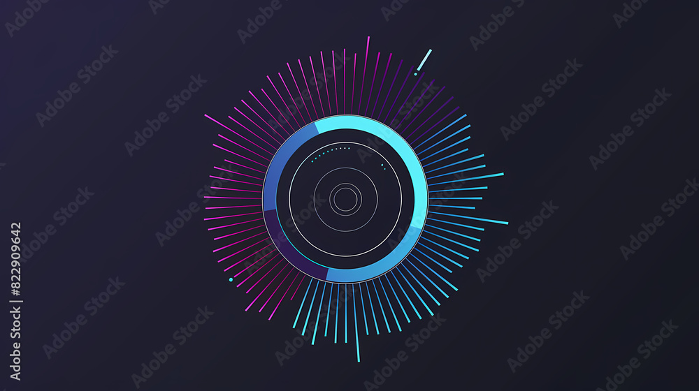 Circle chart design template for creating vector image Circle chart design template for creating vector image