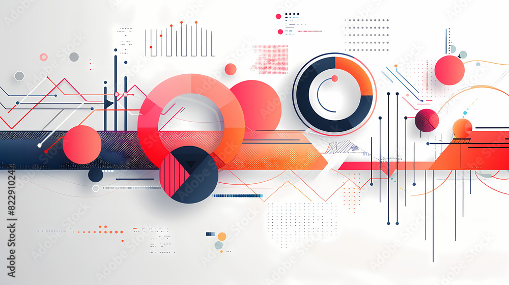 Obraz premium Infographic background vector illustration