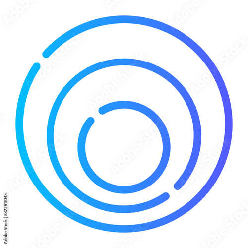 doppler effect gradient icon