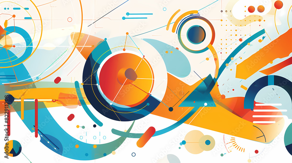 Obraz premium Infographic background vector illustration