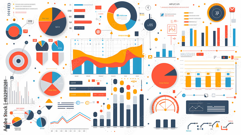 Obraz premium Infographic background vector illustration