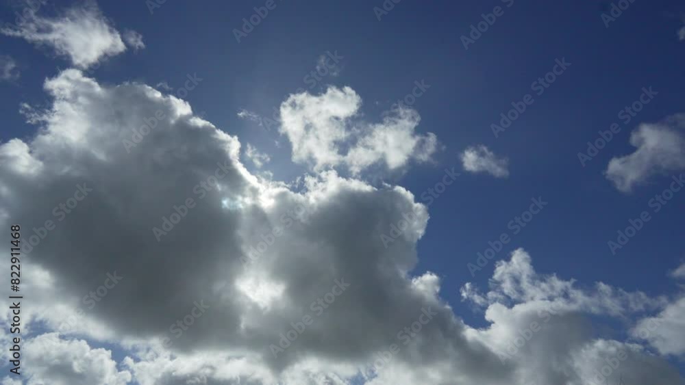 Timelapse of clouds on a blue sky Timelapse of clouds on a blue sky