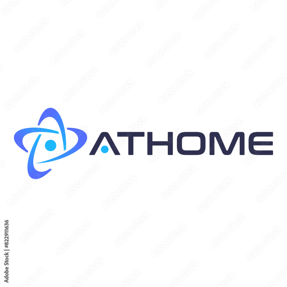 Atom, network technology logo vector illustration Atom, network technology logo vector illustration