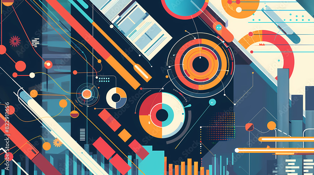 Obraz premium Infographic background vector illustration