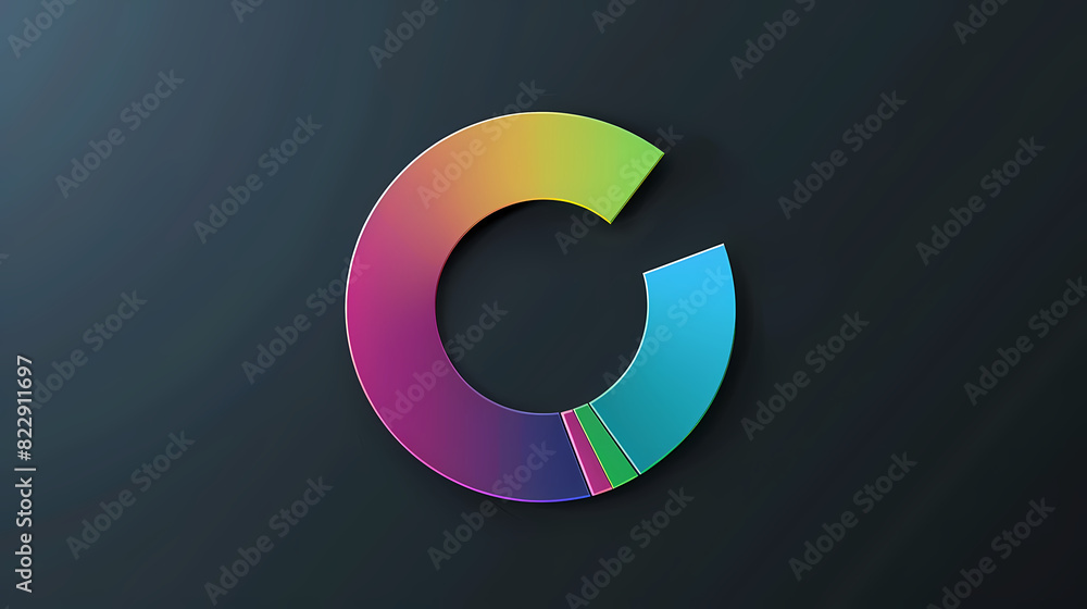 Circle chart design template for creating vector image Circle chart design template for creating vector image