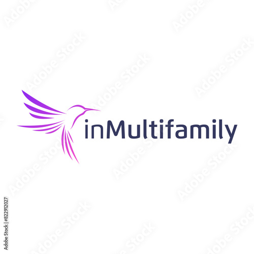 Free Download Cute hummingbird logo vector illustration - GFXLoad