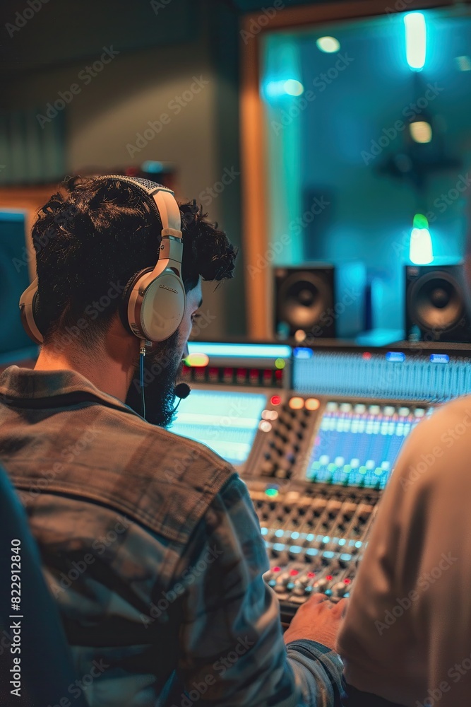 artists recording a soundtrack in anghami studio, landscape photograph artists recording a soundtrack in anghami studio, landscape photograph