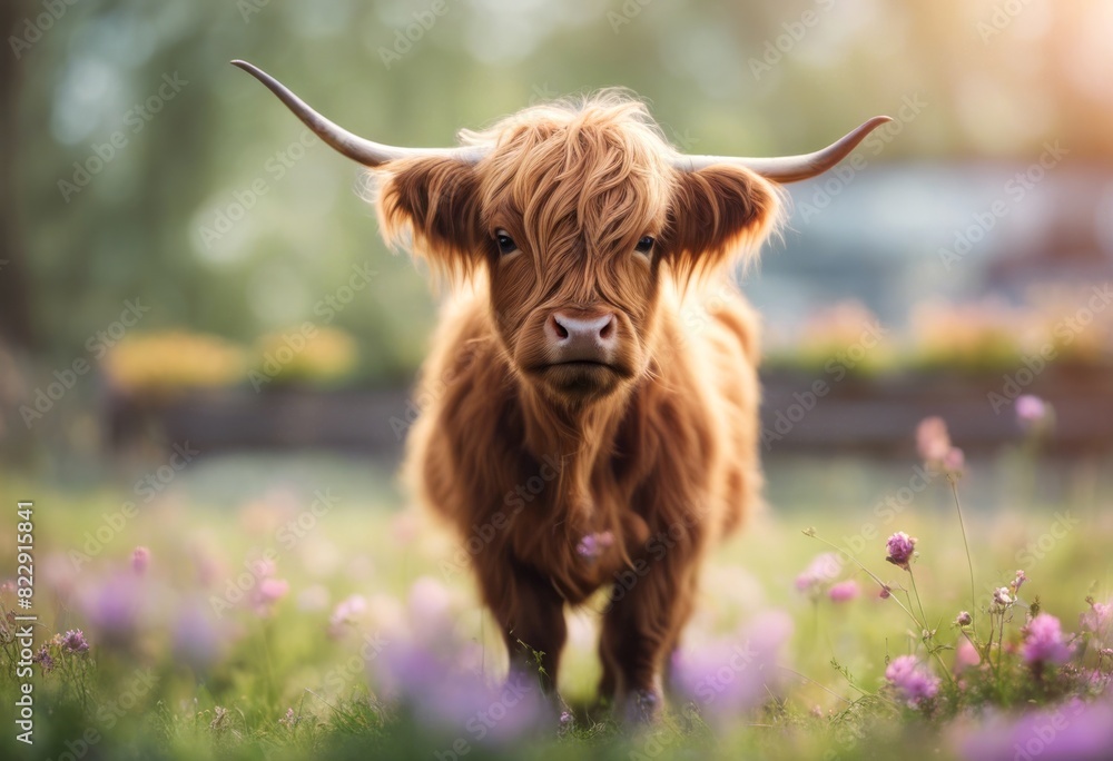 baby spring highland vase cow cute flowers baby spring highland vase cow cute flowers