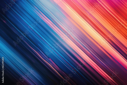 Abstract background of glowing blue, pink and orange neon lines.