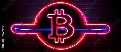bitcoin neon sign