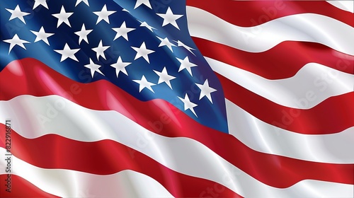 American flag waving backfround graphic. Background for Independence Day (United States)