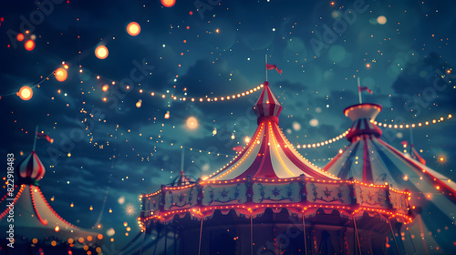 Circus tent background