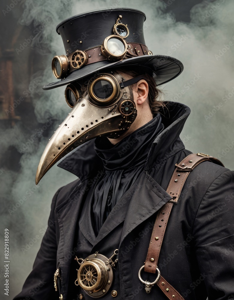 Fototapeta premium Enigmatic Steampunk Physician