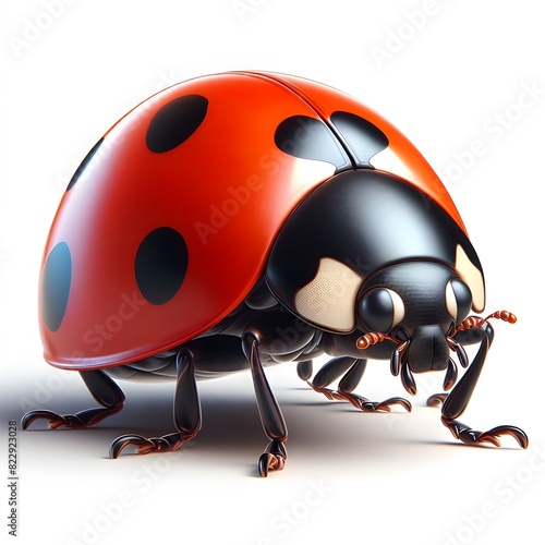 3d illustration of a ladybug photo