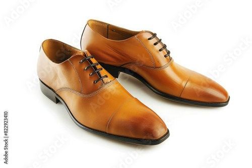 pair of brown shoes
