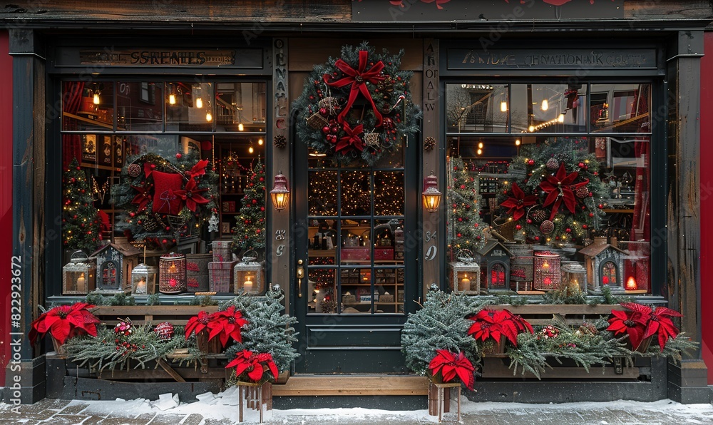Christmas storefront windows Christmas storefront windows