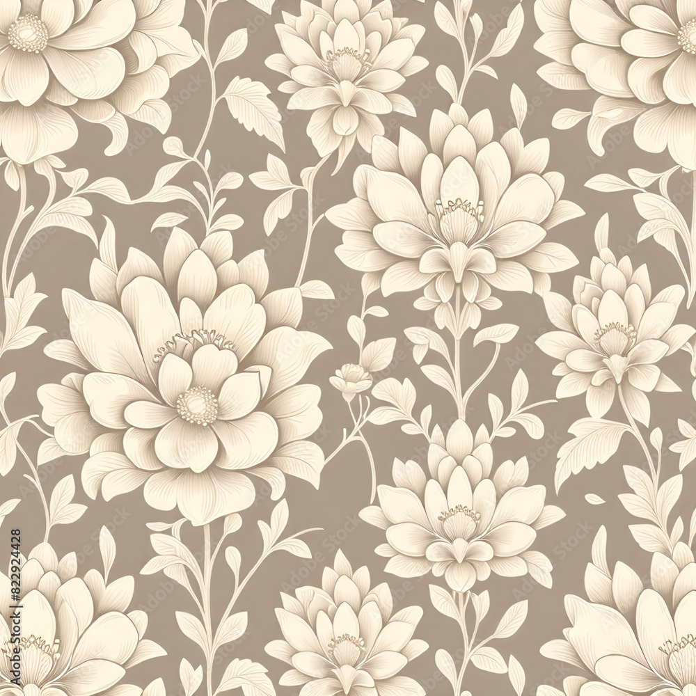 Fototapeta premium seamless floral pattern