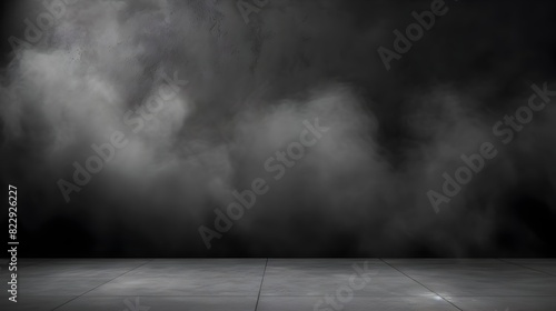 Misty Dark Abstract Background for Product Display photo