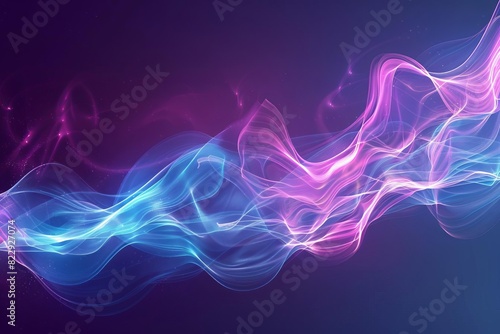 An ethereal dreamscape of swirling energy and light. Soft hues of blue and violet dance and intertwine, creating a sense of movement and tranquility.