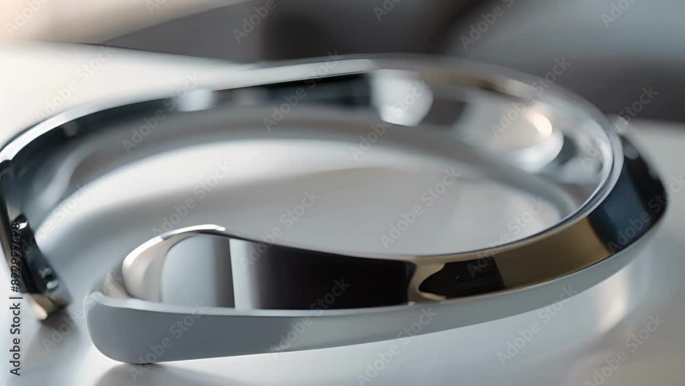 A sleek metallic headband that monitors and enhances brain activity for improved focus and productivity.. A sleek metallic headband that monitors and enhances brain activity for improved focus and productivity..