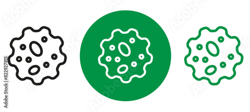 White blood cells icon sheet, White blood cell editable icons