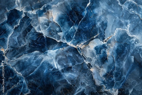 Generate a seamless, high-resolution texture of blue marble. The marble should have a polished finish and should be free of any cracks or blemishes. photo