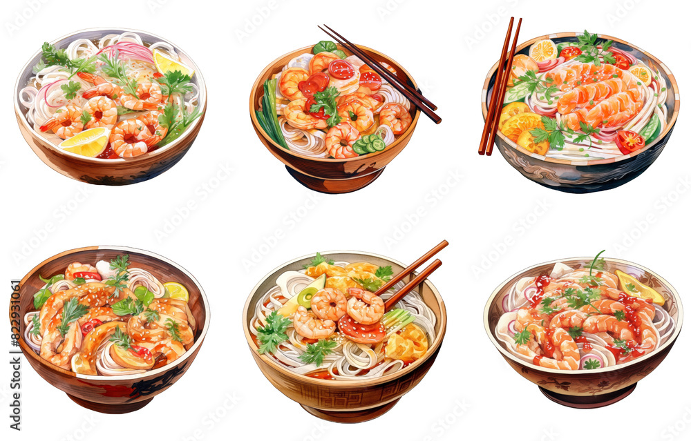 Udon Png Illustration Set Udon Png Illustration Set