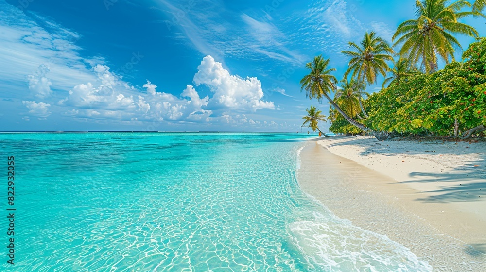Fototapeta premium モルディブのビーチのイメージ05