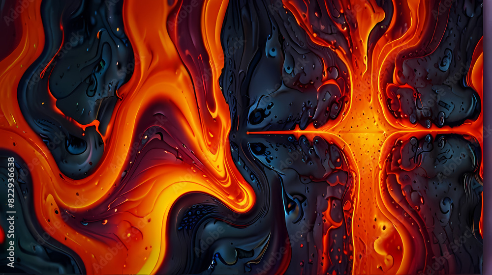 Abstract Illustration Background with a Lava Flow Theme Abstract Illustration Background with a Lava Flow Theme