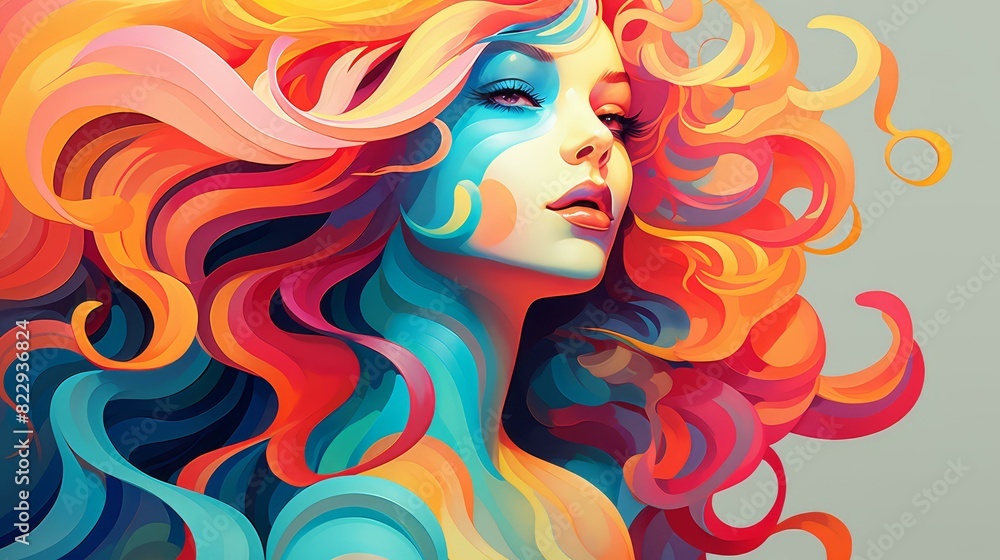 Chibistyle art with wavy lines, vivid colors in a cartoony, stylized digital format. Chibistyle art with wavy lines, vivid colors in a cartoony, stylized digital format.